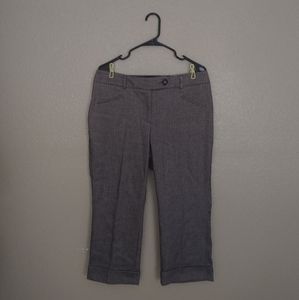 New York & Company Preppy Herringbone Cropped Pants